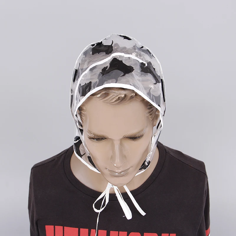 Export Europe America  Disposable Printing PE Women  Rain Bonnet
