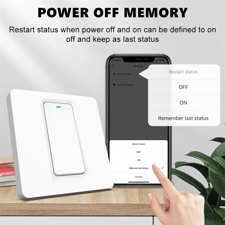 Tuya Wifi 20a Smart Water Heater Switch For Smart Life App Wall Switch