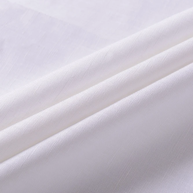45% Cotton and 55% Plain Dyed French Linen Fabric Technics Interwoven #31421 Yarn 21*14 Density