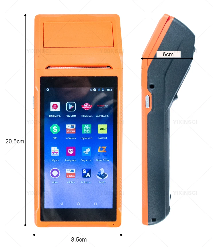 Terminal Handheld Pos Android Terminal Mobile Pda With Printer Scan Pda ...