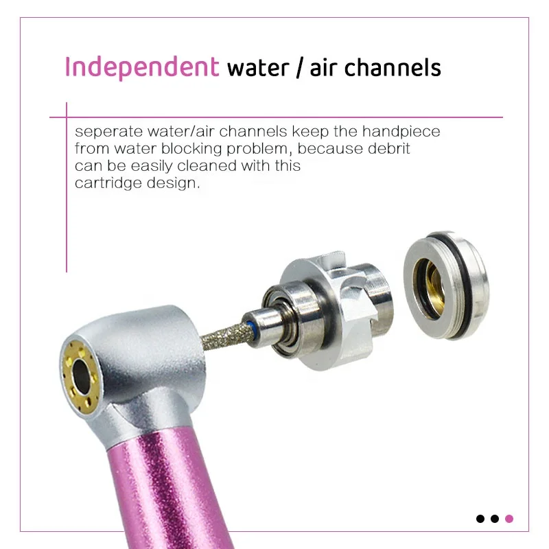 thumbnail image 2 of OLED+ 5-Light LED E-Generator Dental High Speed Fiber Optic Handpiece – 2/4 Hole – CE Approved 2 of 5