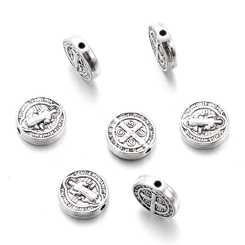 Cuentas Espaciadoras De Plata Tibetana Para Hacer Joyas 77 P