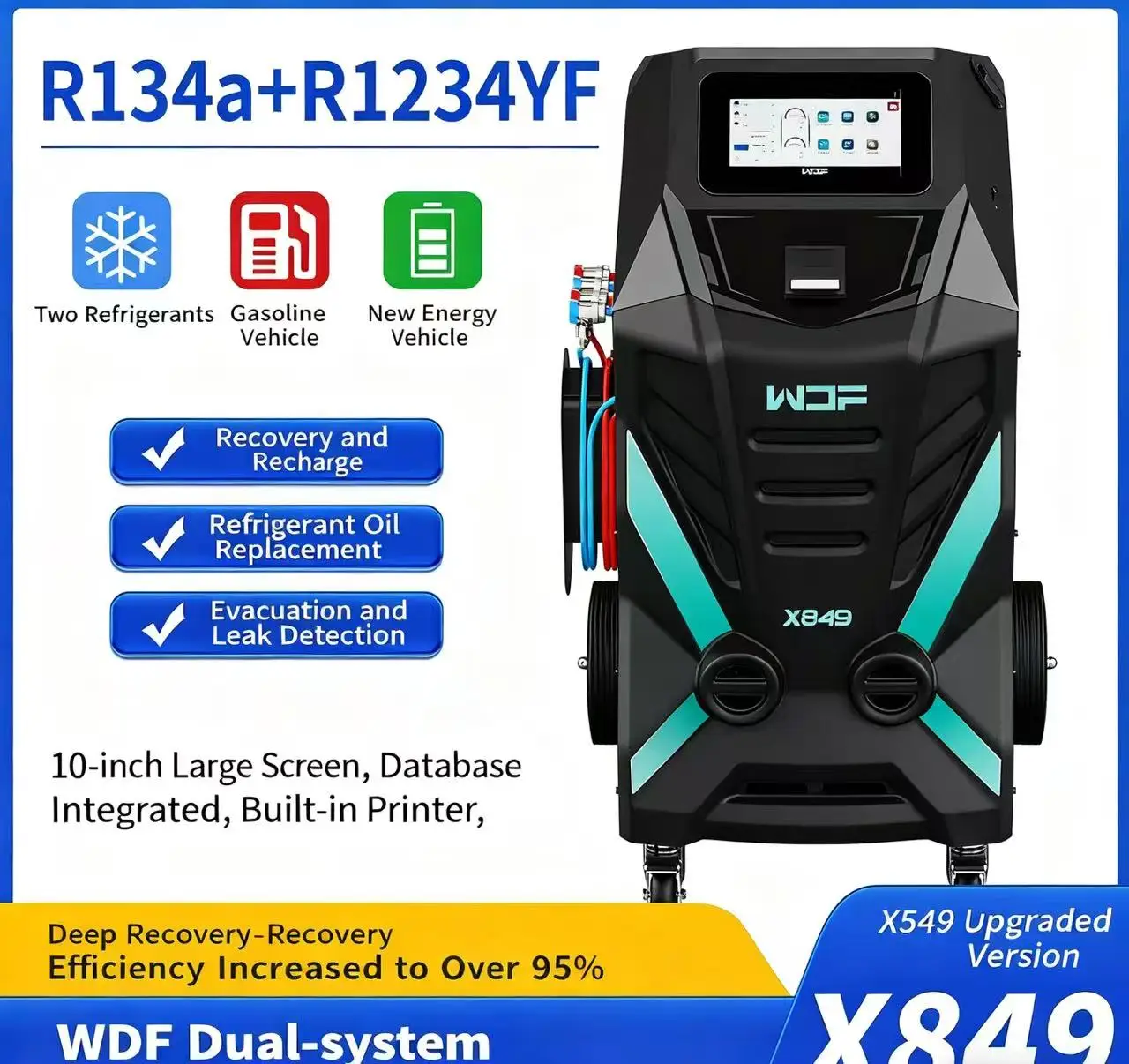 New Factory WDF X849 R134a 1234yf New Energy Vehicle Refrigerants
