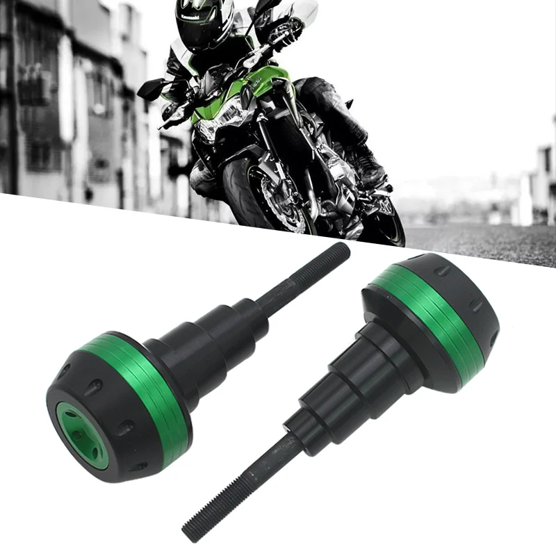 Frame Sliders Motorcycle Accessories Anti-Fall Protection Exhaust Sliders Anti-Crash Pads For Kawasaki Z1000 Z1000SX 2010-2018 Crash Protector(Blue 1 Piece