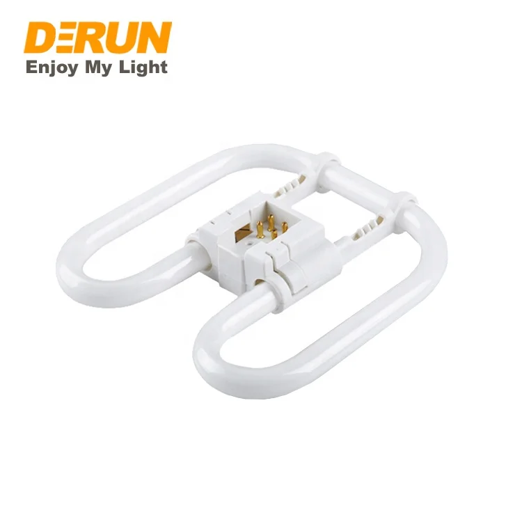 Энергосберегающий двухмерный флуоресцентный ламповый светильник DD круговой 28w 38w 55w GR10Q трехфосфорный свет 4-контактный CFL компактный люминесцентный