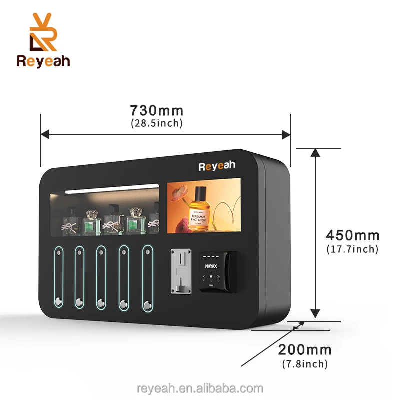 Reyeah 壁掛けスマート香水自販機 - メタル製、1年保証の設置サービス付き