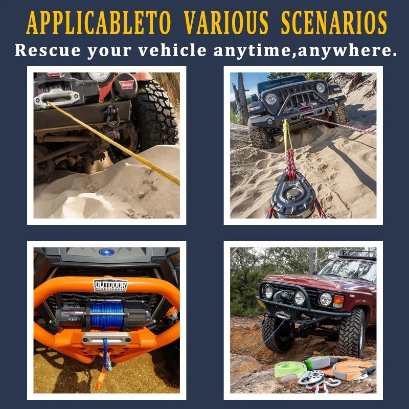 2-12 мм синтетический трос для лебедок UHMWPE автомобиля и лодки лучшие автомобильные аксессуары Заводская лебедка 12000 фунтов