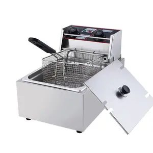 New 10L Electric Deep Fryer for Commercial and Household Use for Fried Chicken Hamburger Fries String-Fried Fritters