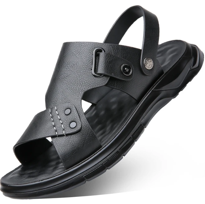 casual dress sandals for men Mens Closed Toe Dress Sandals - Leather Sandals
