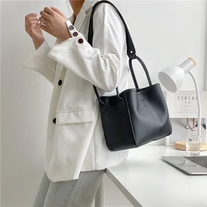 Creative Design Temperament Shoulder Bag Women's Luxury Bucket Bags Fashion Plain Trend Box Women's Handbag
