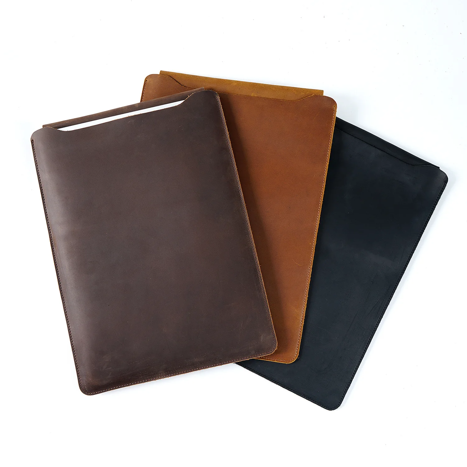 Leather computer bag: leather notebook inner bag, suitable for Apple Huawei 12 inch, 13 inch and 14 inch computers