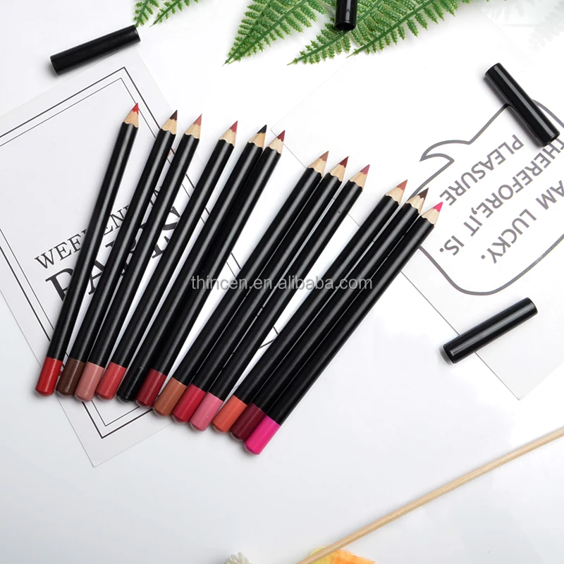 16 Colors Lip Liner No Logo Waterproof OEM Makeup Tools Beauty Lip Liner Pencil