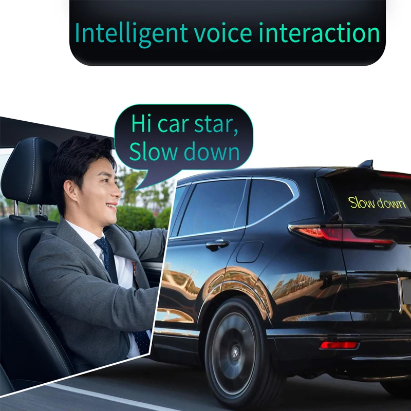 Flexible Led Screen For Car,App Control Led Car Sign Car Led Display