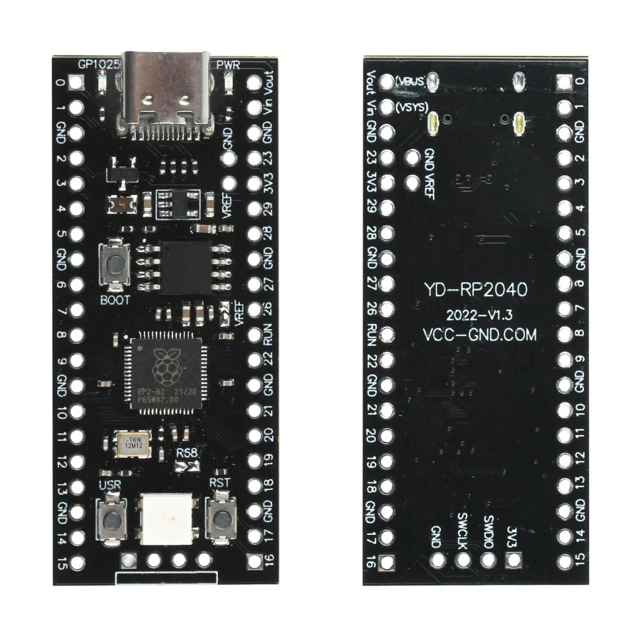 Scheda di Sviluppo USB RP2040-GEEK: Potente e Compatta