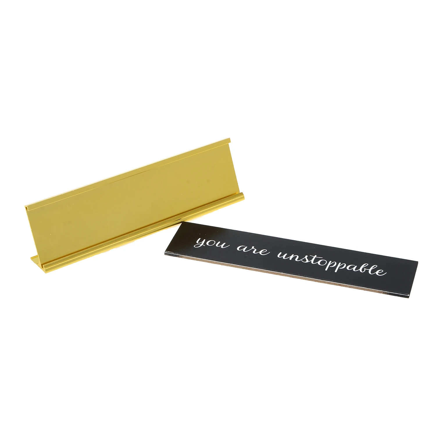 Metal Table Sign Holder Aluminum Desk Name Plate Office Desk Name Plate Engraving Desk Sign