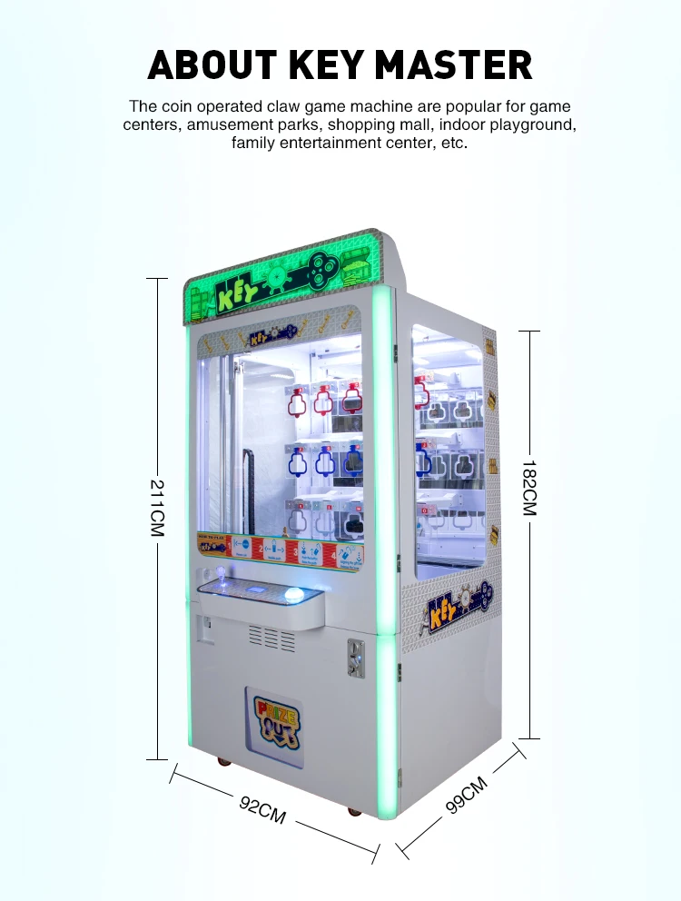 Coin Operated 15 Holes Key Master Machine win prize gift game machine for shopping center