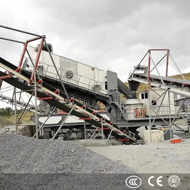 Low Investment Mobile Stone Cone Crushing Plant with Screen PLC Motor Bearing Automatic Features Core Components for Sale Korea