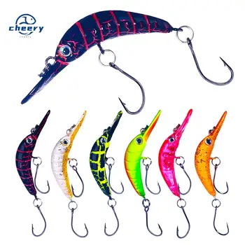 ABS Plastic Sinking Grasshopper Insect Lure Curved Minnow Artificial Hard Bait for Trout Perch Stream Fishing – Minnow – view 2