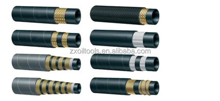 Hydraulic drilling rubber hose 4SP for oilfield