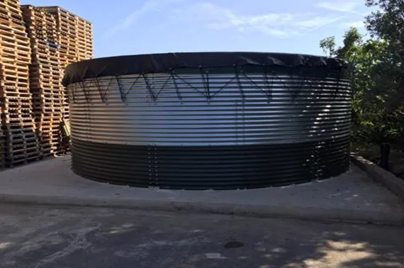 Perfect Quality Galvanized Panel Frame Fish Pond With PVC Liner Circular Fish Tank