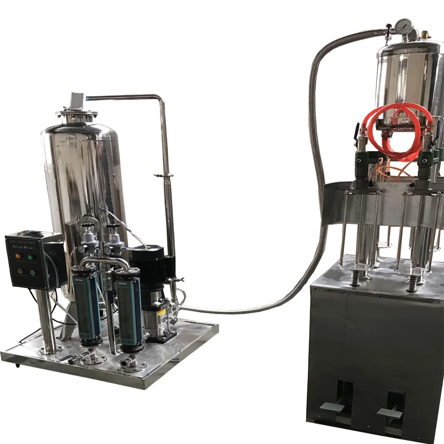 Полностью автоматическая машина для розлива газированных напитков/линия по производству розлива/оборудование для смешивания