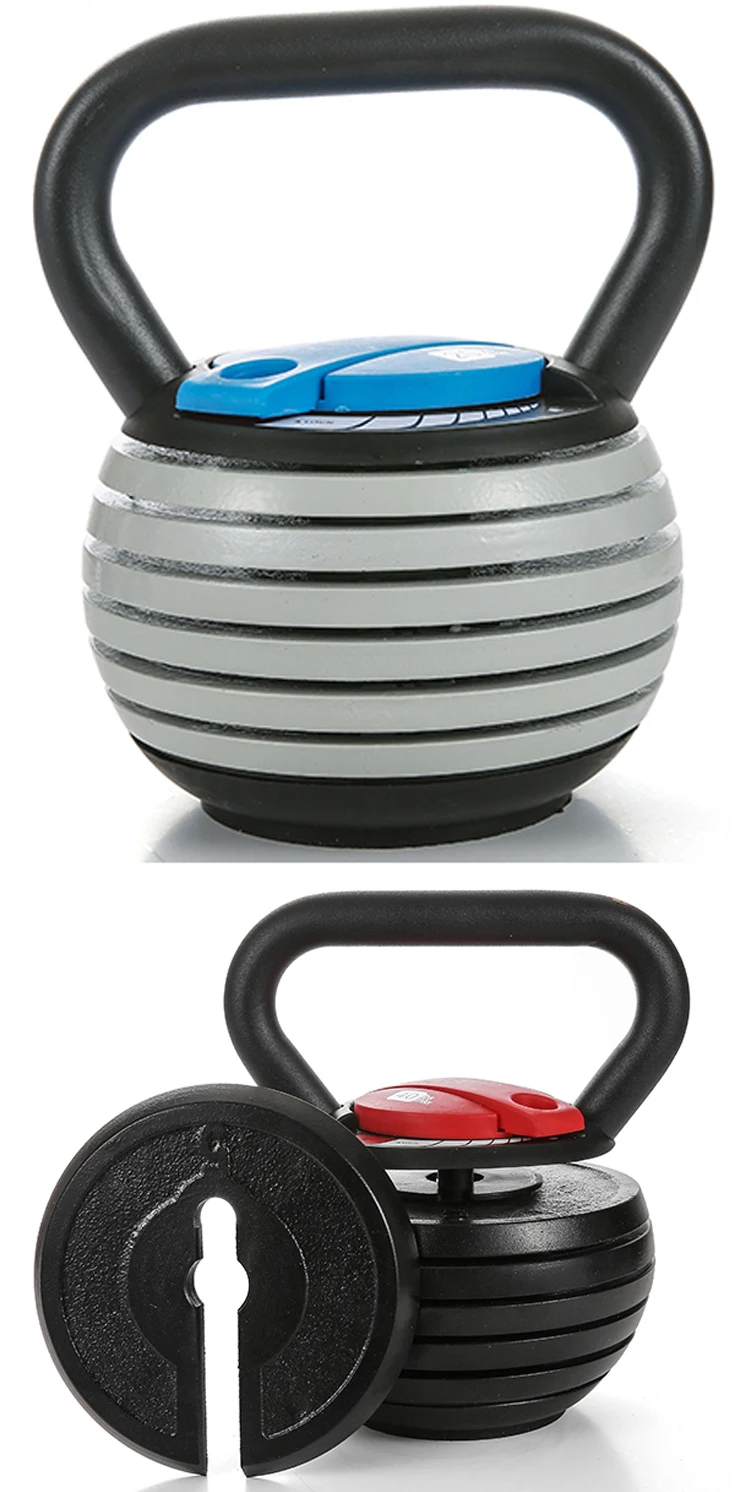 40lb 18kg Pu Ball Kettle Bell Adjustable Kettlebell Iron Set With Rack