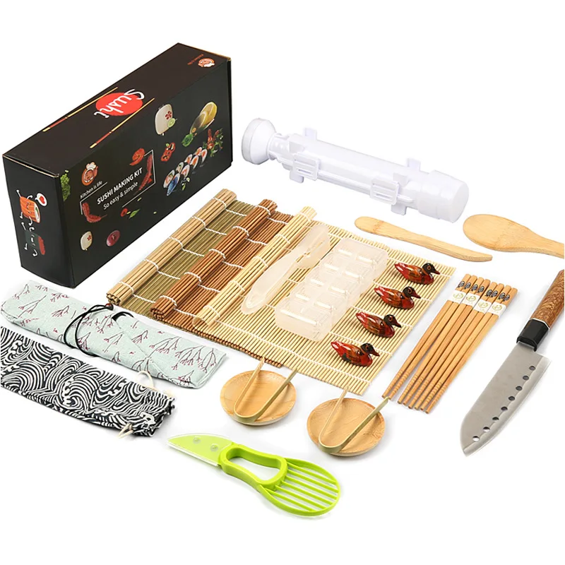 Sushi Making Kit - Complete 24 Piece Sushi Maker Set for Beginners