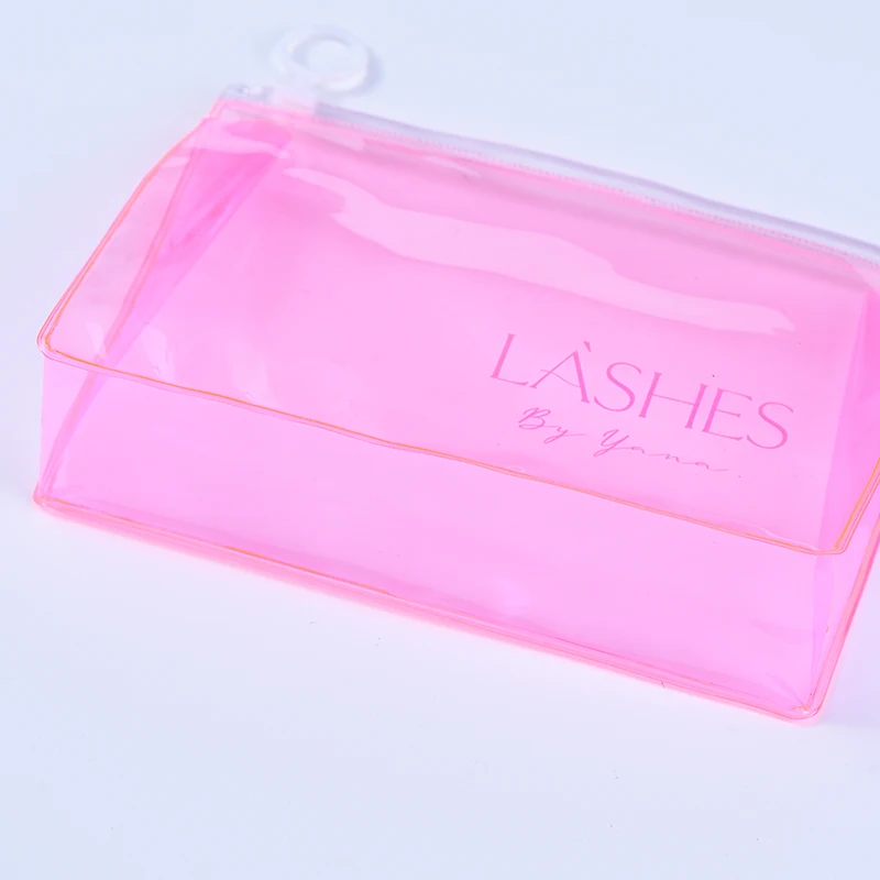 Custom Logo Printed Pvc Cosmetic Bag New Designer Transparent Pvc Women Toiletry Travel Clear
