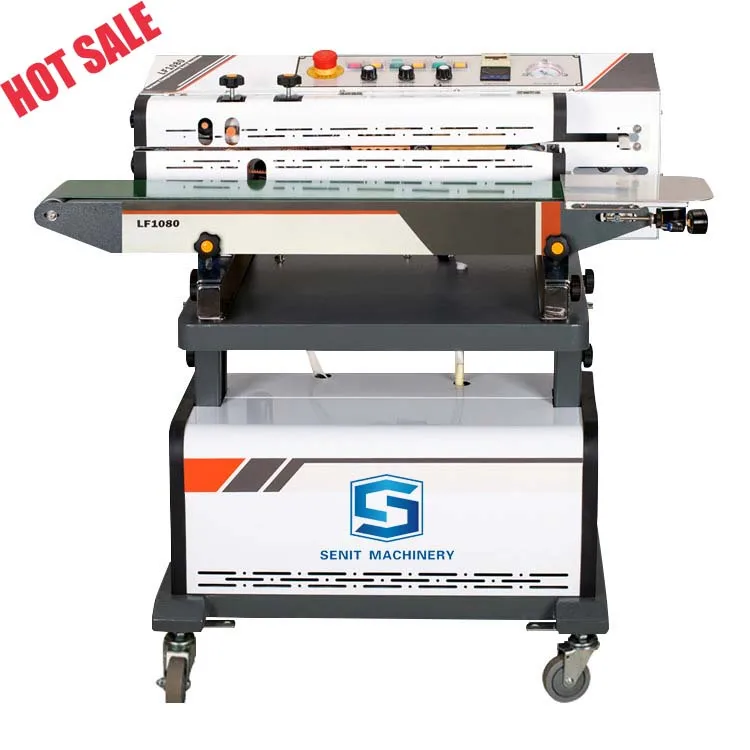 Factory Price Continuous Nitrogen Sealing Machine Gas Potato Chip Bag Sealer with Gas Flushing