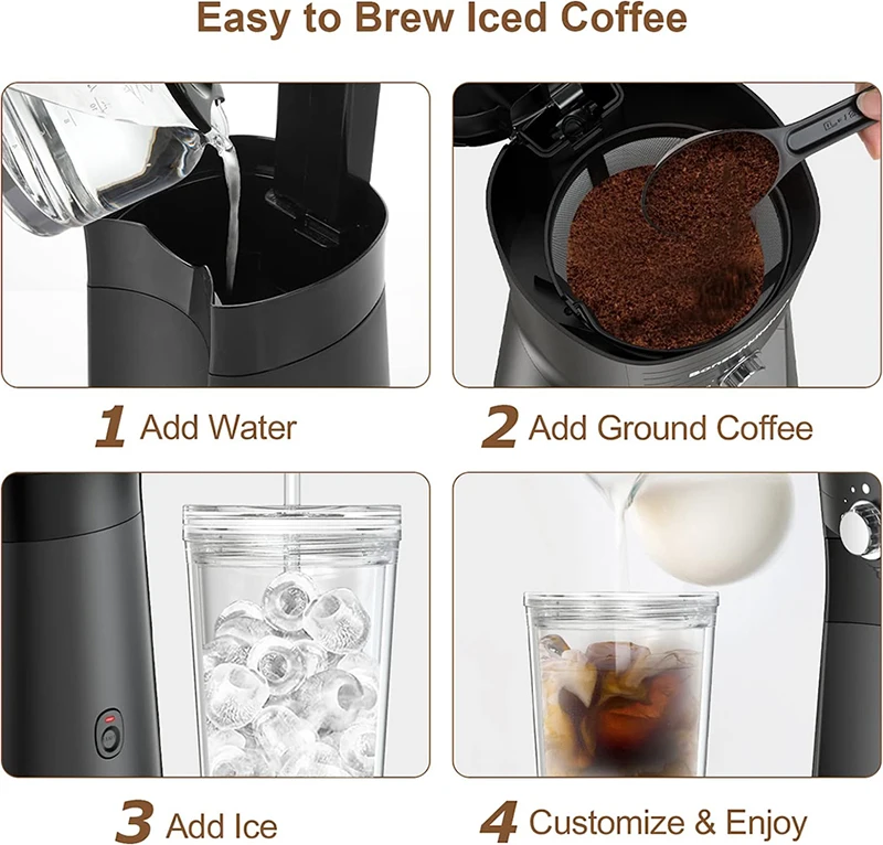 Cf05 Cafe Dripper Making Machine Coffee Maker Cold Iced Multifunction