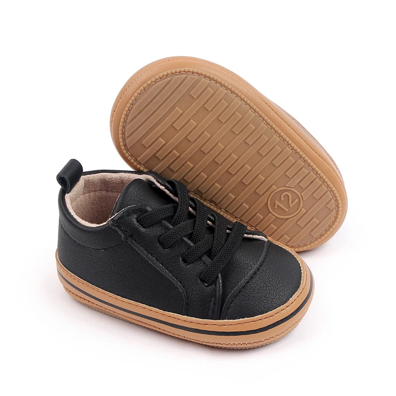 High Quality Soft PU Leather Baby Sneakers Prewalker Shoes 2025 manufacture
