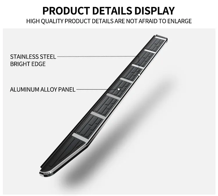 Customize Various Models in the Factory Aluminum Alloy Panel Car Fixed Step for jeep Compass Side Step Running Boards factory