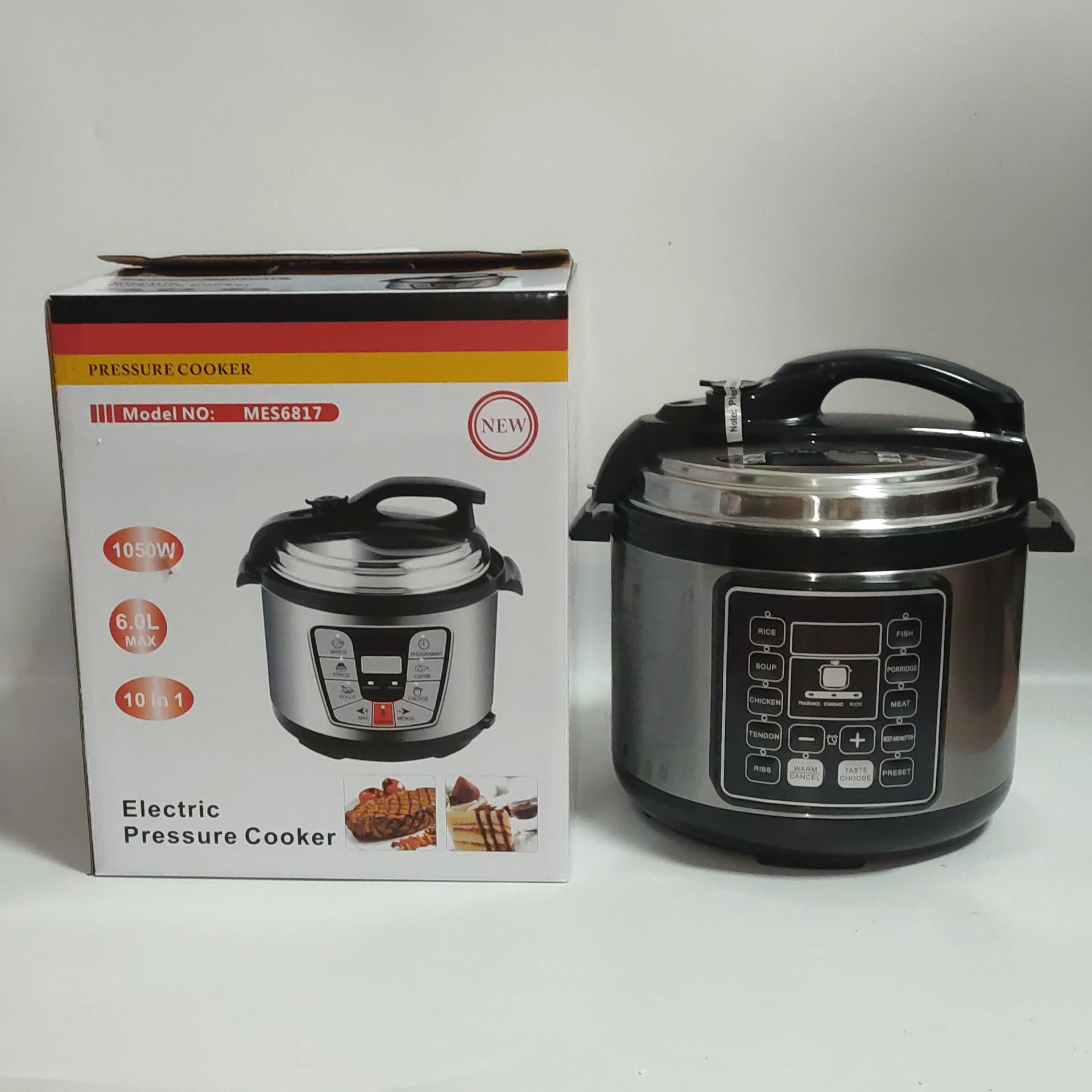 6l Large Electric Pressure Cookers Multifunction Aluminum Non Stick ...