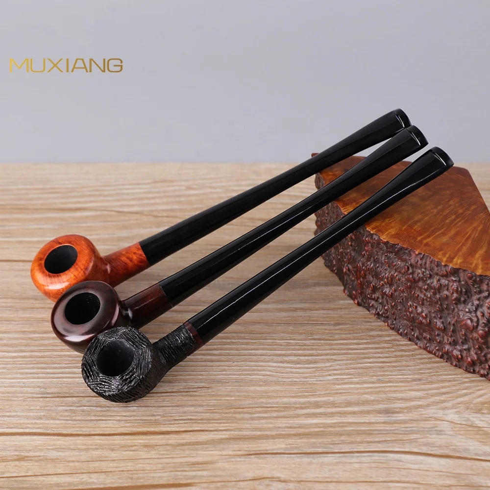 MUXIANGミニチャーチワーデンタバコパイプストレートステム喫煙