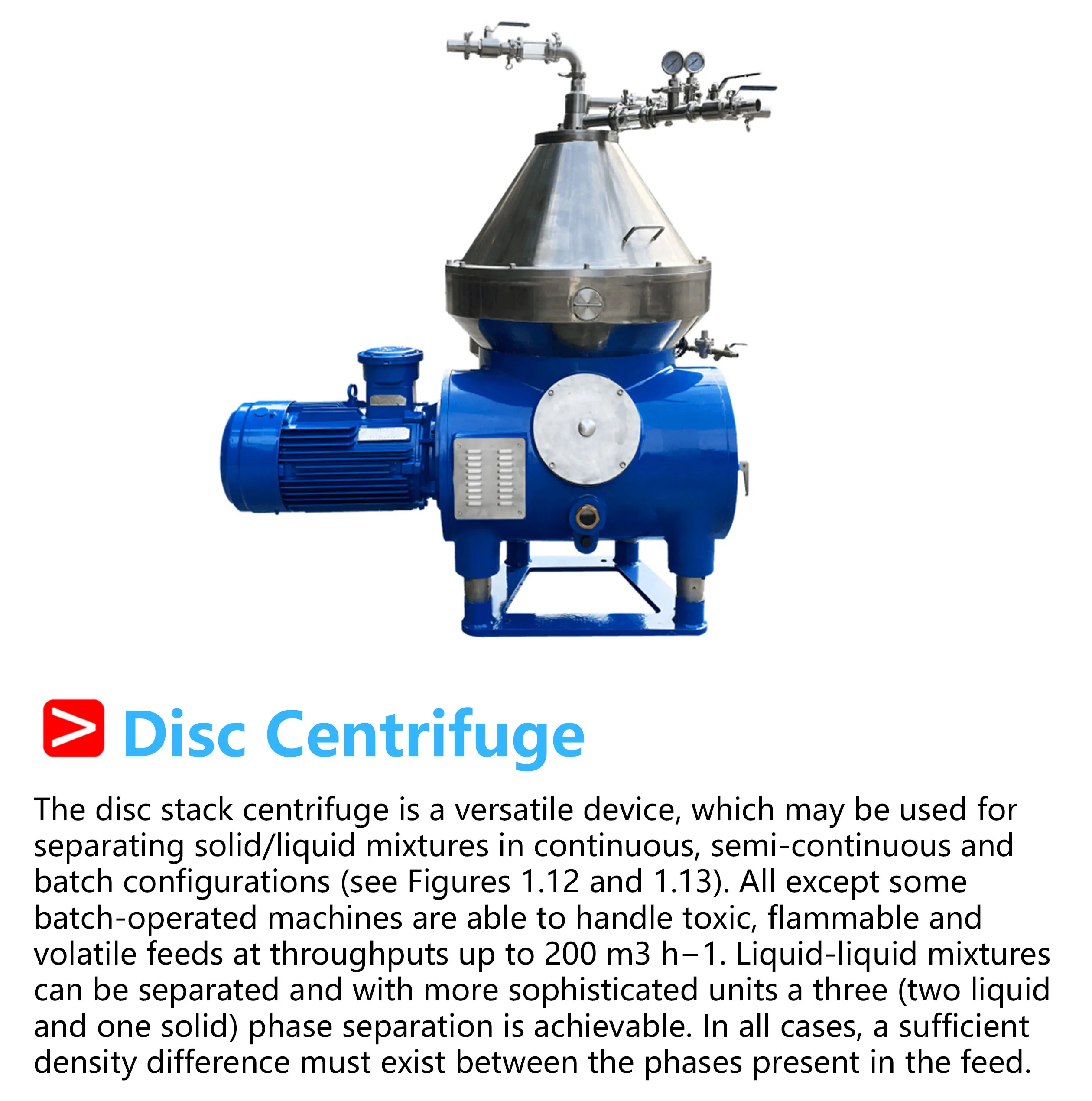 High Speed Disc Centrifuge For Oil Purification And Three-phase ...