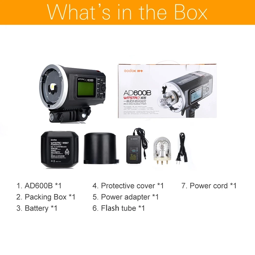 GODOX AD600B-TTL 新品 Amazon.com : Godox AD600B Outdoor Studio Flash Strobe Light