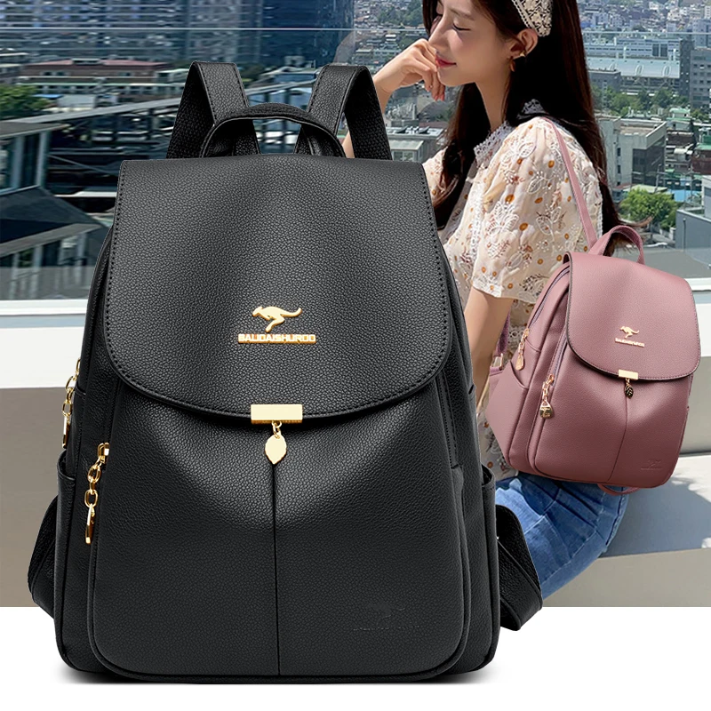 BALIDAISHUROO Chinese Brand Kangaroo Shoulder Leather Backpack