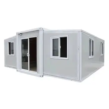 Folding double wing modular expandable container house 20ft portable extension container house expandable container house