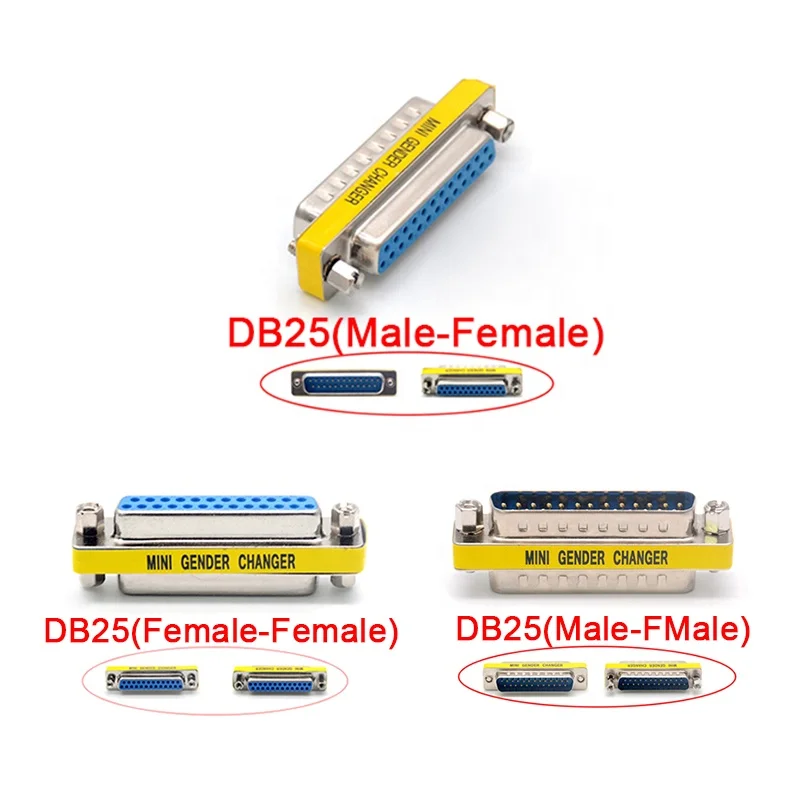 Dual Dsub Connector Db9/db15/db25 9 Pin Db9 Rs232 15 Pin Db15 Vga 25