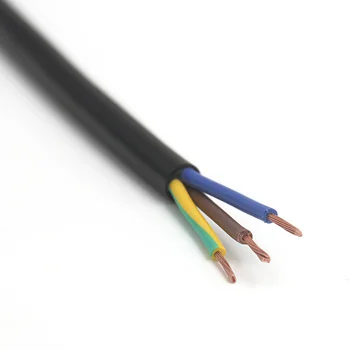 General Purpose Flexible 3 Core Black Electric Cable Flex 0.5mm2 to 4mm2 Mains Wire 3183Y