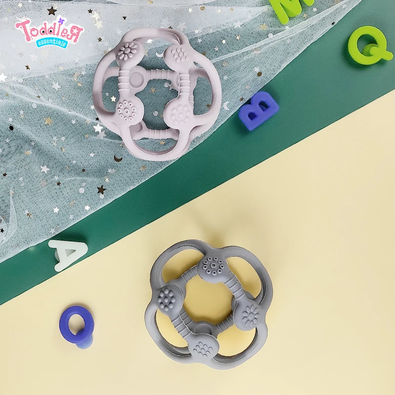 2021 Yongli Autism Sensory Silicone Infant Teether Toy Ball Baby Toys