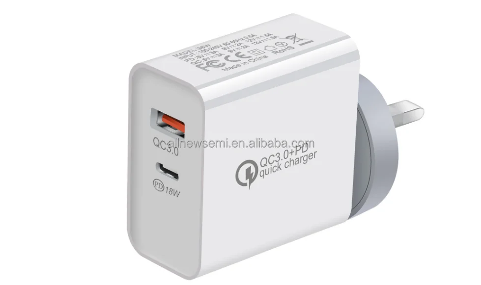 New 36W charger QC 3.0 + PD double fast charging head CA-25