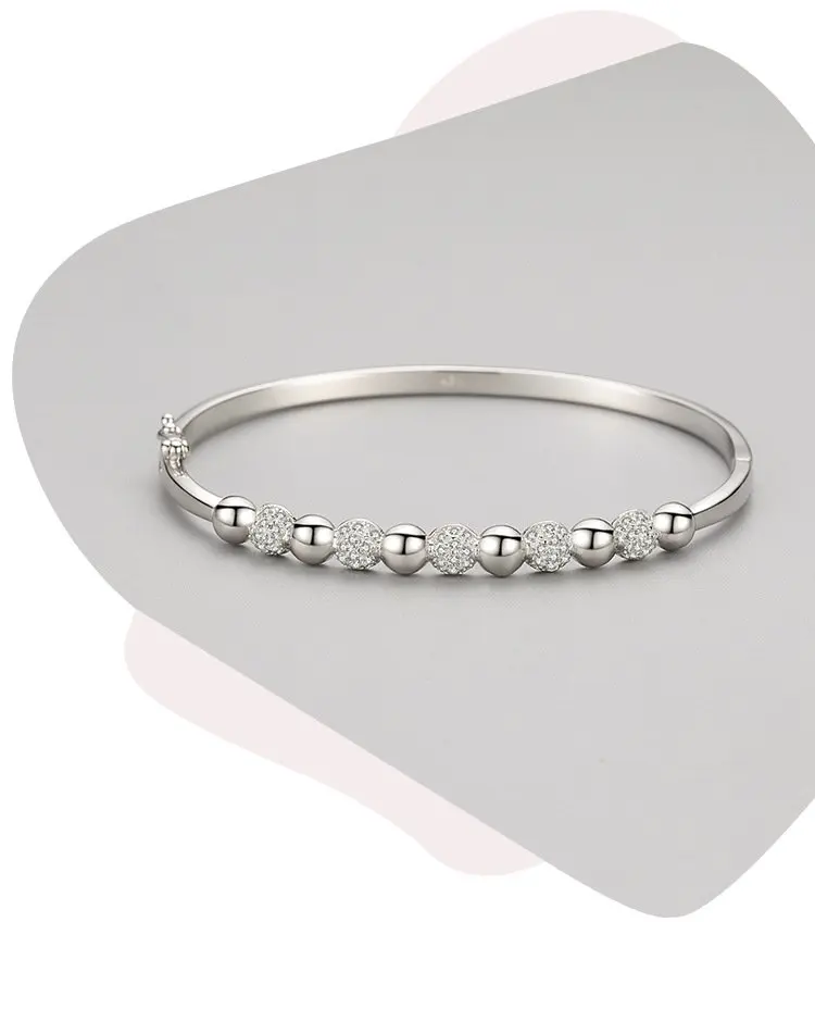 Brand New Design Popular Bangle 925 Silver Korean Version Simple