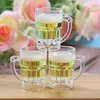 Yellow draft beer mug