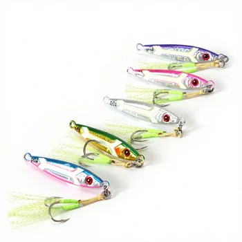 Tuolu Cross-Border Xiaopang Metal Jig Lure Long-Cast Slow-Rolling Noctilucent Laser Hard Bait Fish Bait Without Hooks Wholesale – Metal Jig – view 2