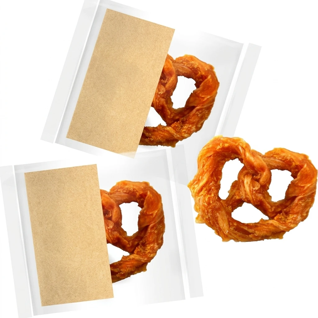 Chicken & Rawhide Donuts Dog Treats Training Treats OEM Pet Food Manufacturer Rawhide Dog Chew Treats