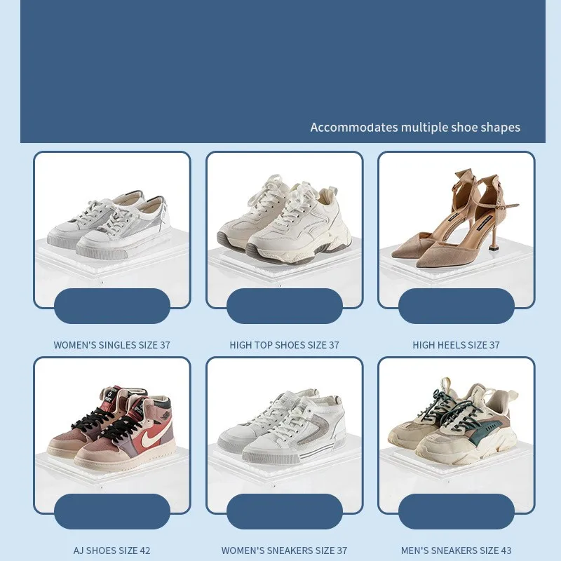 Multi Use Diy Plastic Shoe Rack,Shoes Cabinet Black Transparent