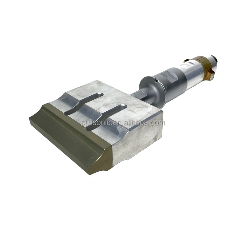 20khz 1000W Ultrasonic Welding Transducer With Booster and Steel Horn Piezoelectric Ultrasonic Welder Transducer