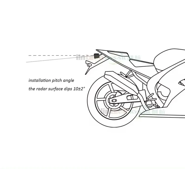 77Ghz Motorcycle BSD Radar for Rider Blind Spot Detection Alert System manufacture