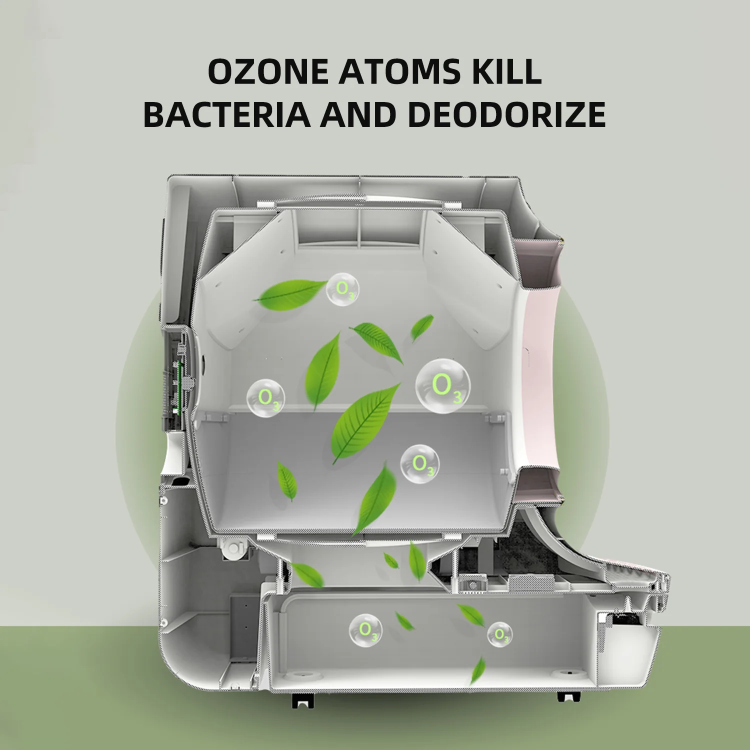 Black Blue Pink Luxury Big Hd Camera Ozone Self Cleaning Smart Litter